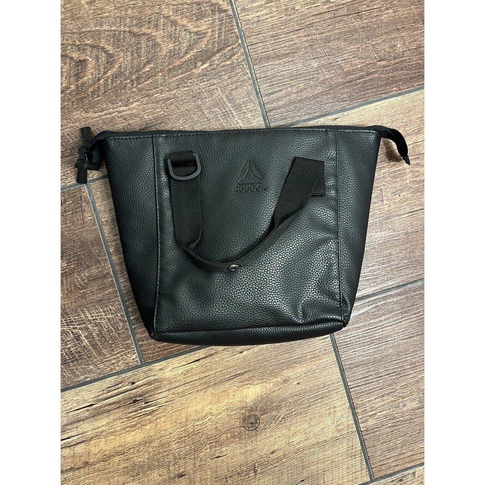 Reebok Women's Black Crossbody Sport Bag Adjustable Strap Faux Pebbled Leather